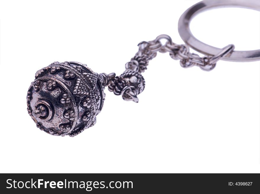 Decorative metal key ring indian style. Decorative metal key ring indian style