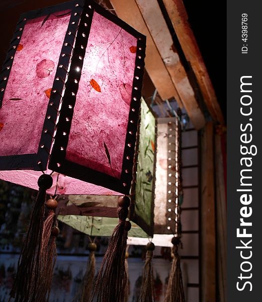 Paper lanterns are everywhere in the Lijiang City ,Yunnan provience ,China