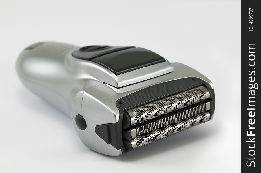 Silver electric razor