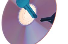 Key And DVD Royalty Free Stock Image Key And DVD Royalty Free Stock Image