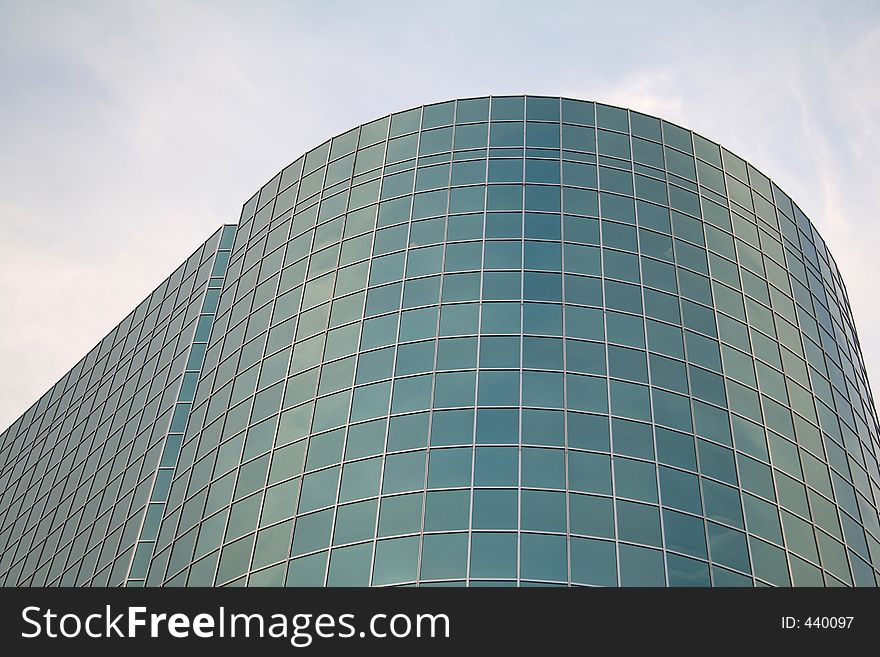 Curved Glass Corporate Building