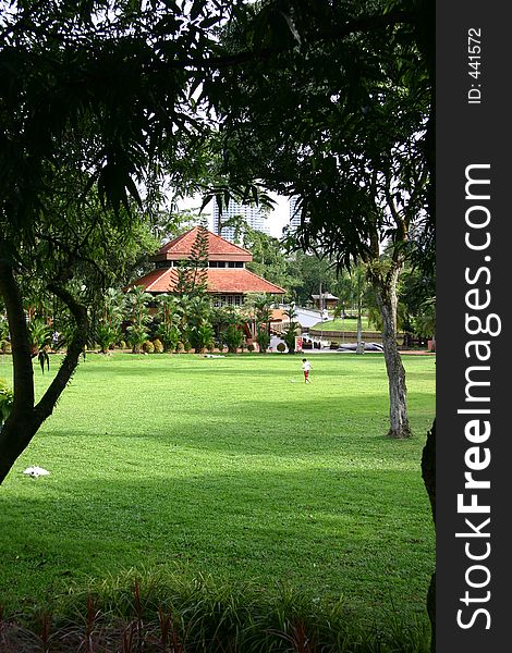 Park surrounding the Kuala Lumpur Lake Gardens