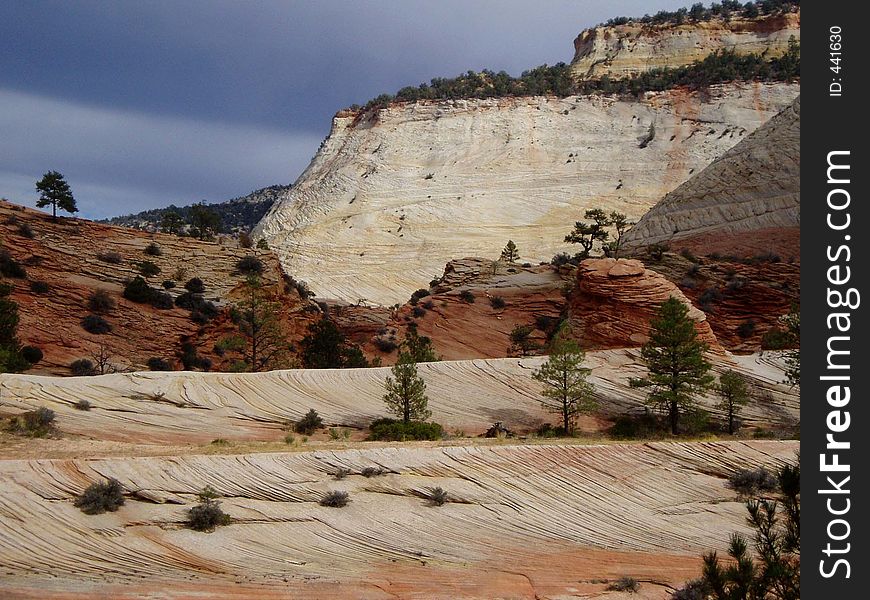 Photo of Red Rock landscape near Zion National Park in Southern Utah. Photo of Red Rock landscape near Zion National Park in Southern Utah