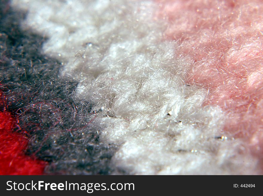 Closeup of Striped Wool. Closeup of Striped Wool