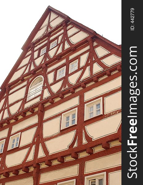 Restored halftimbered house in Germany