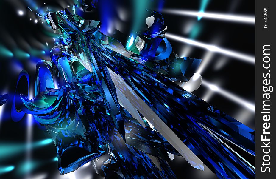 Abstract blue 01