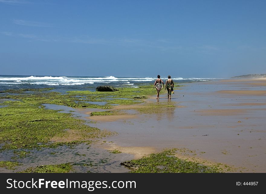 Two ladies on beach