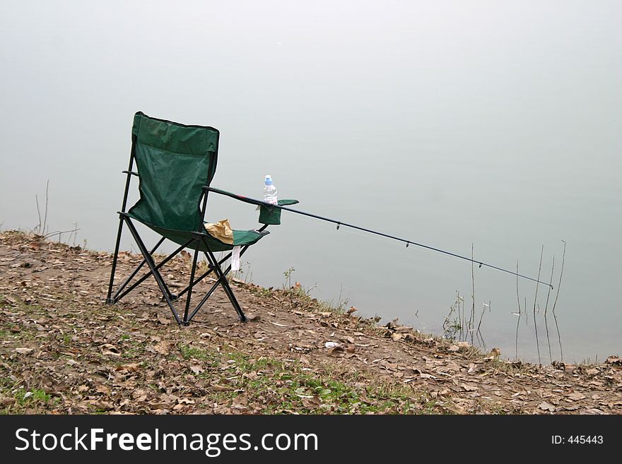 Fishing equipment- chair, rod...