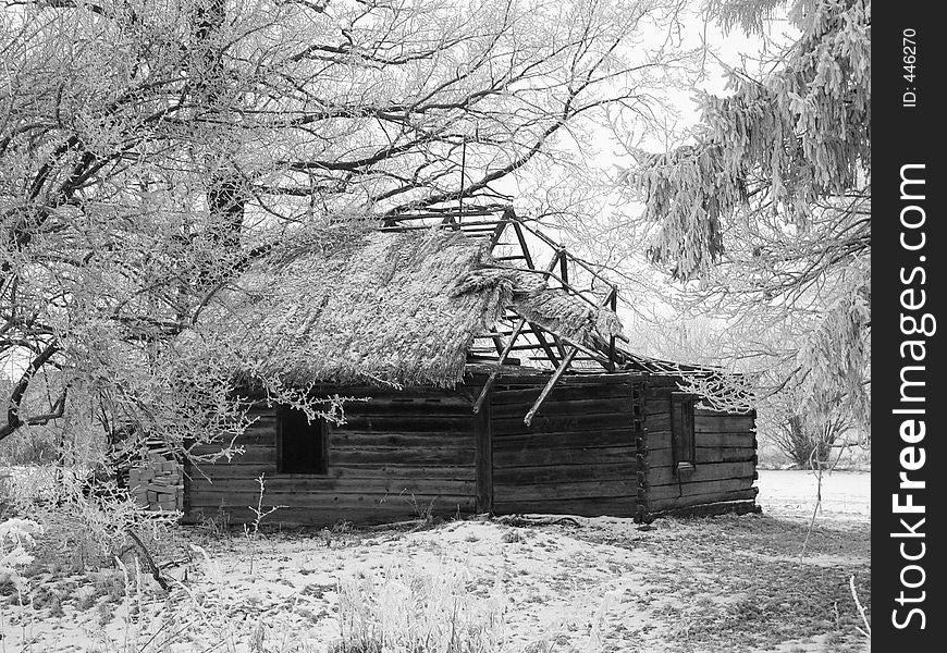 Hut In Winter