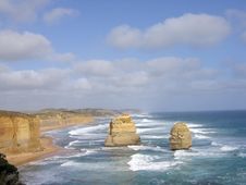 Two Of The Twelve Apostles Royalty Free Stock Photo Two Of The Twelve Apostles Royalty Free Stock Photo