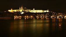 Night Prague Castle Royalty Free Stock Photos Night Prague Castle Royalty Free Stock Photos