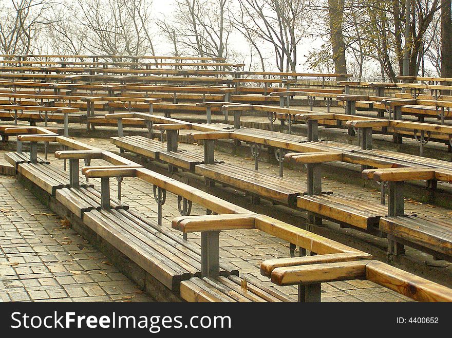 Amphitheater in Central Park in Kiev.