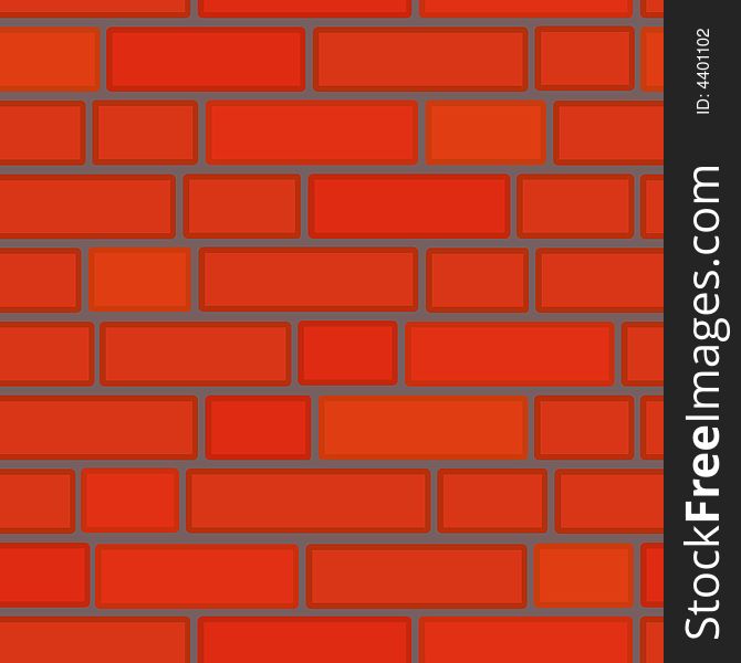 Bricken wall as seamless vector pattern. Bricken wall as seamless vector pattern