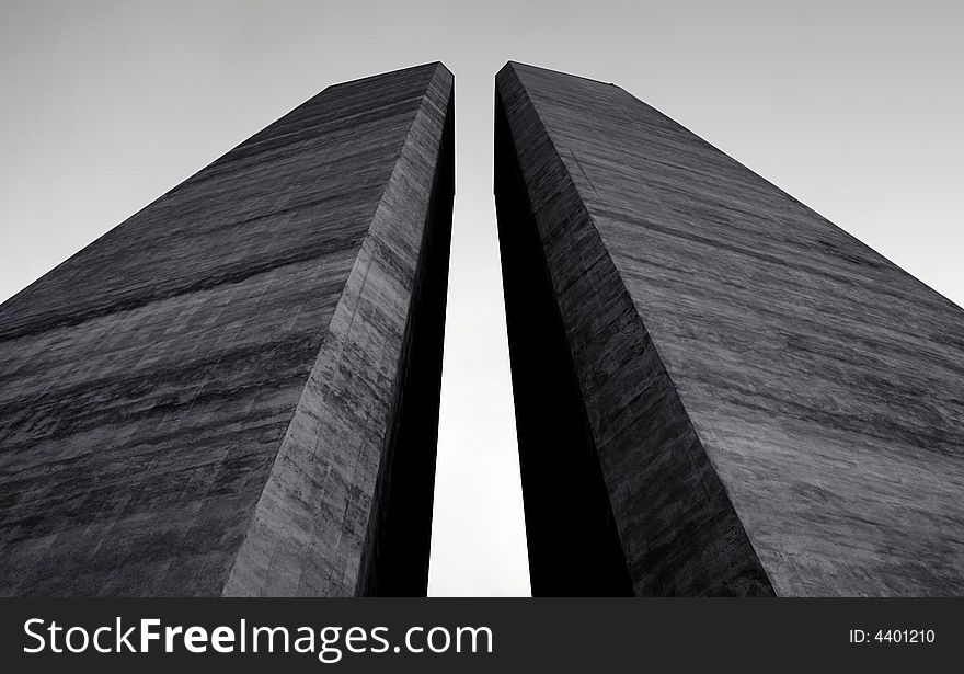 Two towers on Strahov hill(Prague)