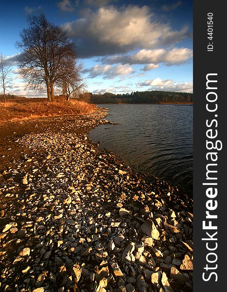 Czech republik, South Bohemia, Bohemian Forest, Big pond. Czech republik, South Bohemia, Bohemian Forest, Big pond