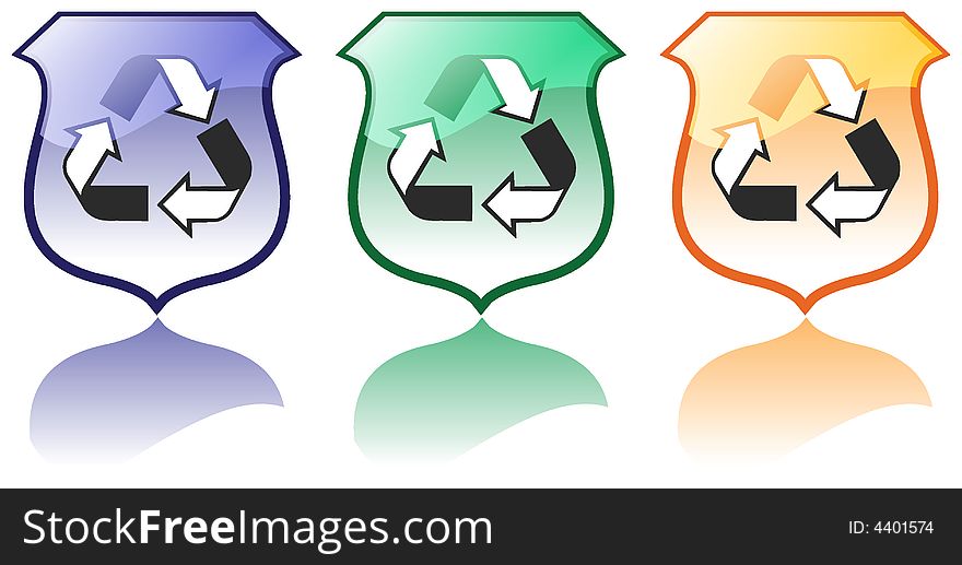 Set of High Quality Recycling Icons Vectors