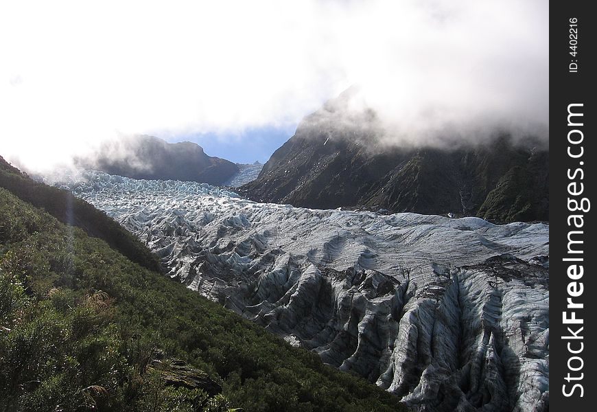 Fox Glacier in New Zealand. Fox Glacier in New Zealand.