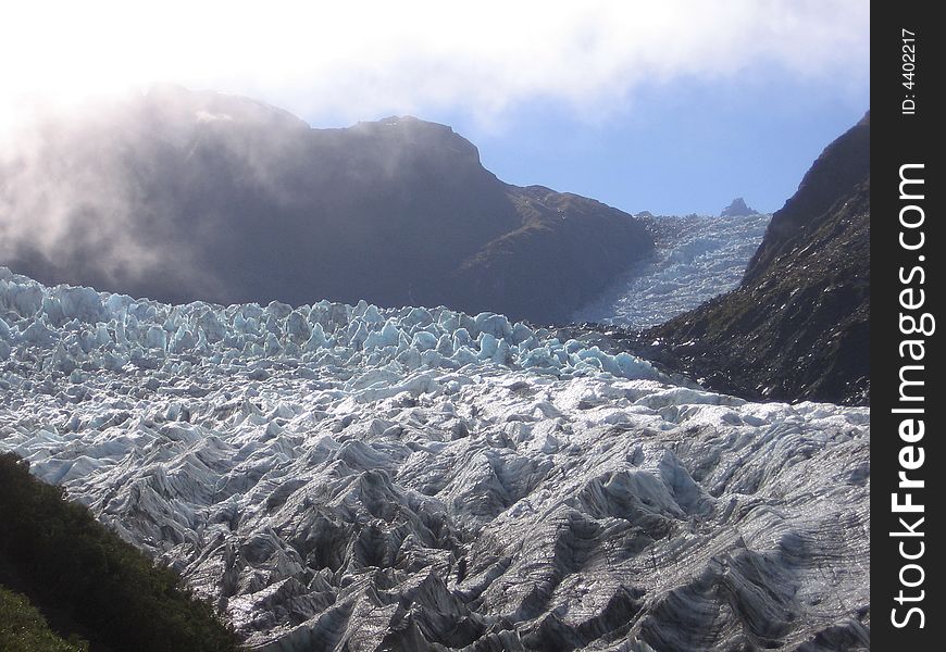 Fox Glacier in New Zealand. Fox Glacier in New Zealand.