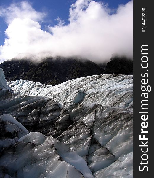 Fox Glacier in New Zealand. Fox Glacier in New Zealand.