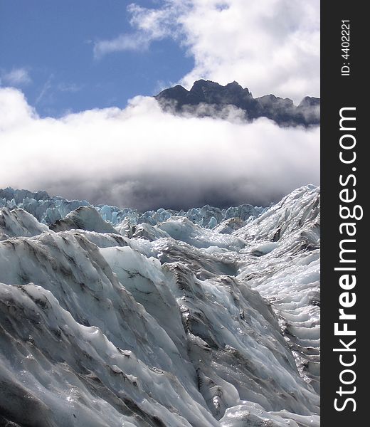 Ice And Sun At Fox Glacier