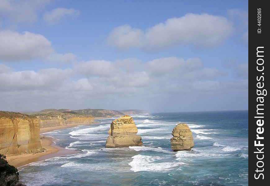 Twelve Apostles at Australia's coast. Twelve Apostles at Australia's coast.