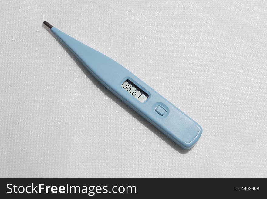 Electronic thermometer shows temperature 36,6. Electronic thermometer shows temperature 36,6