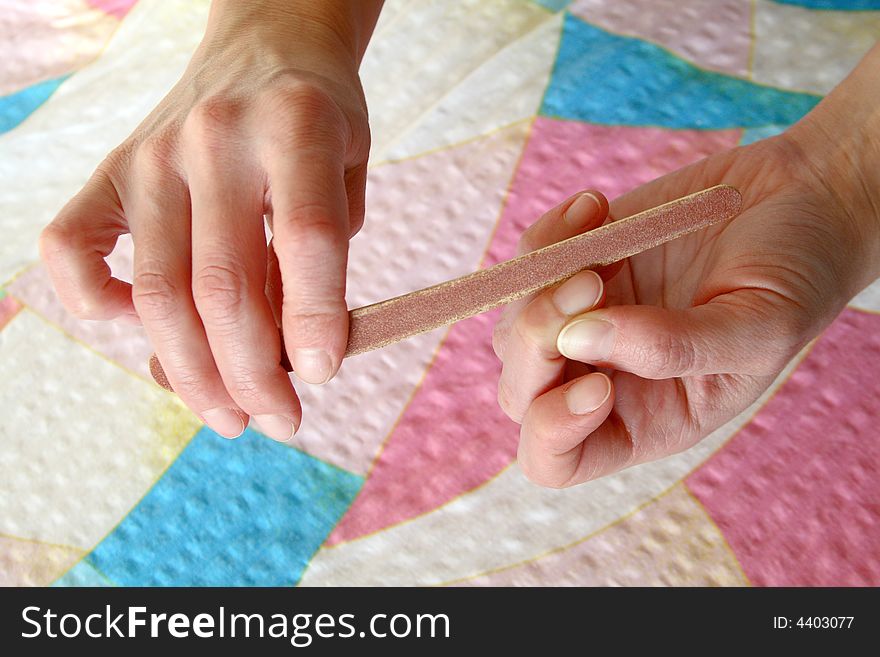 Close up of manicure - hands