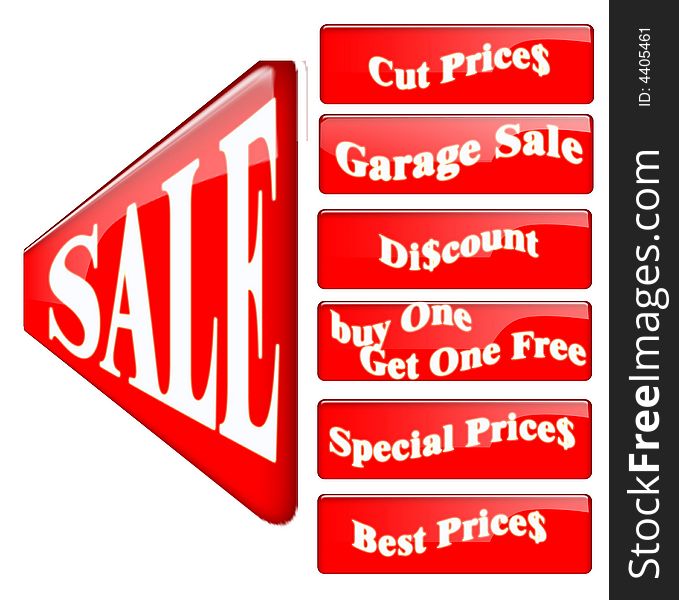 All labels about prices or discount. All labels about prices or discount