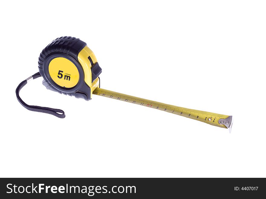 The measuring tool on a white background. The measuring tool on a white background