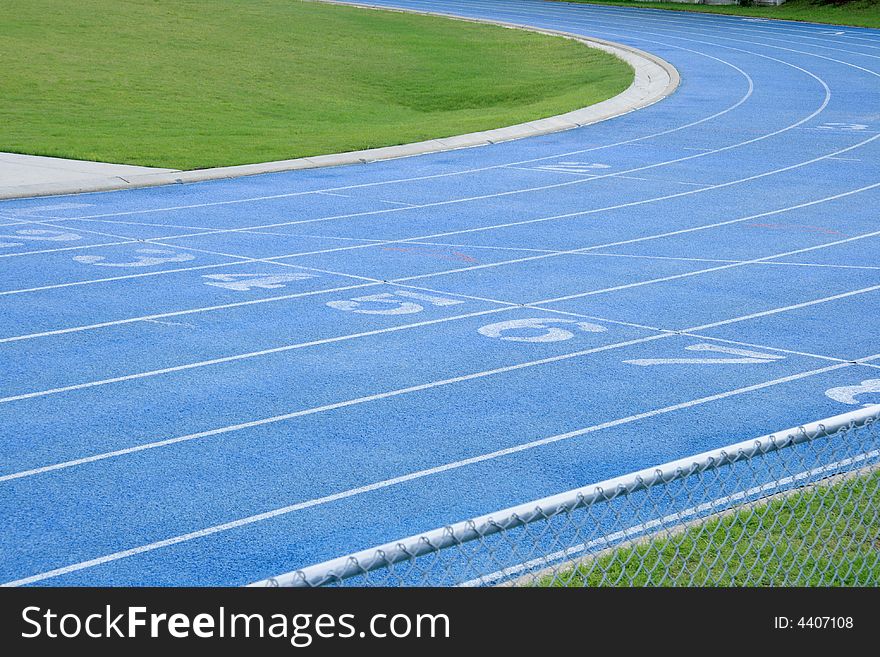 Abstract Athletic Track