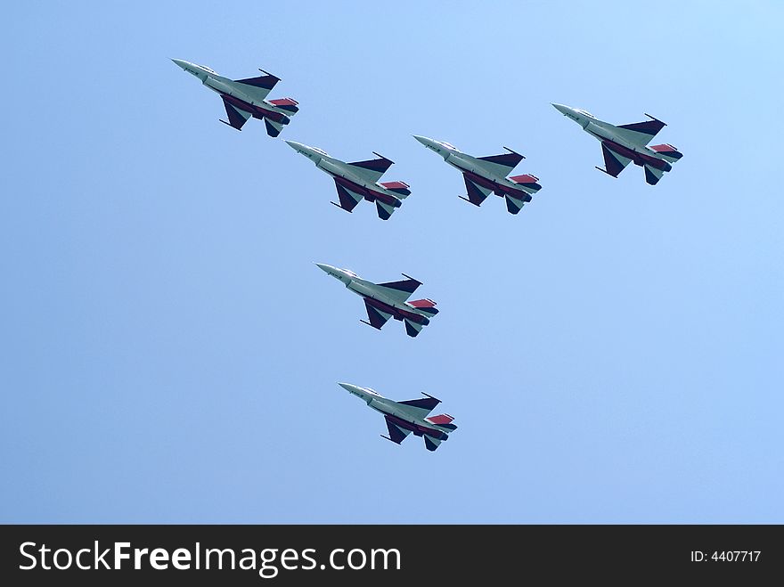 Airshow acrobatics display