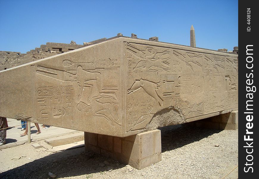 One of the Obelisks in Karnak Temple ,Luxor. One of the Obelisks in Karnak Temple ,Luxor