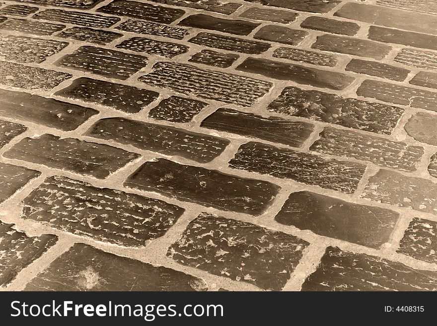 Cobblestone road texture ideal for background. Cobblestone road texture ideal for background