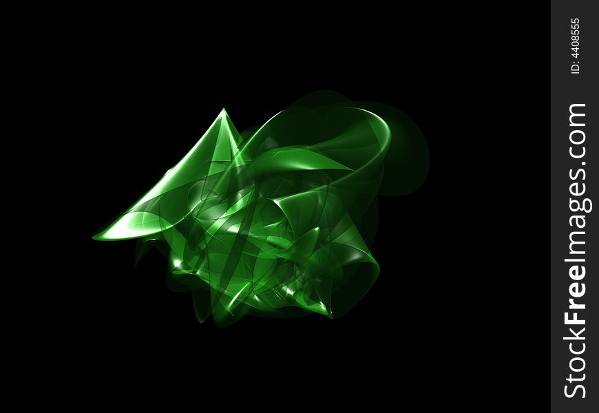 Abstract green shape for background