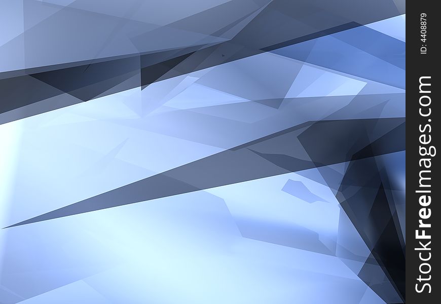 Abstract blue shape for background