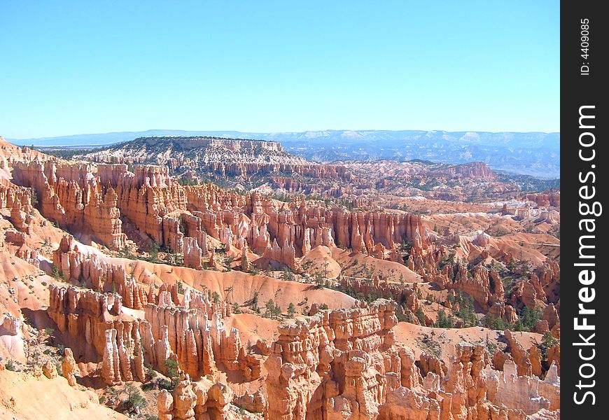 A view of Bryce Canyon National Park in USA