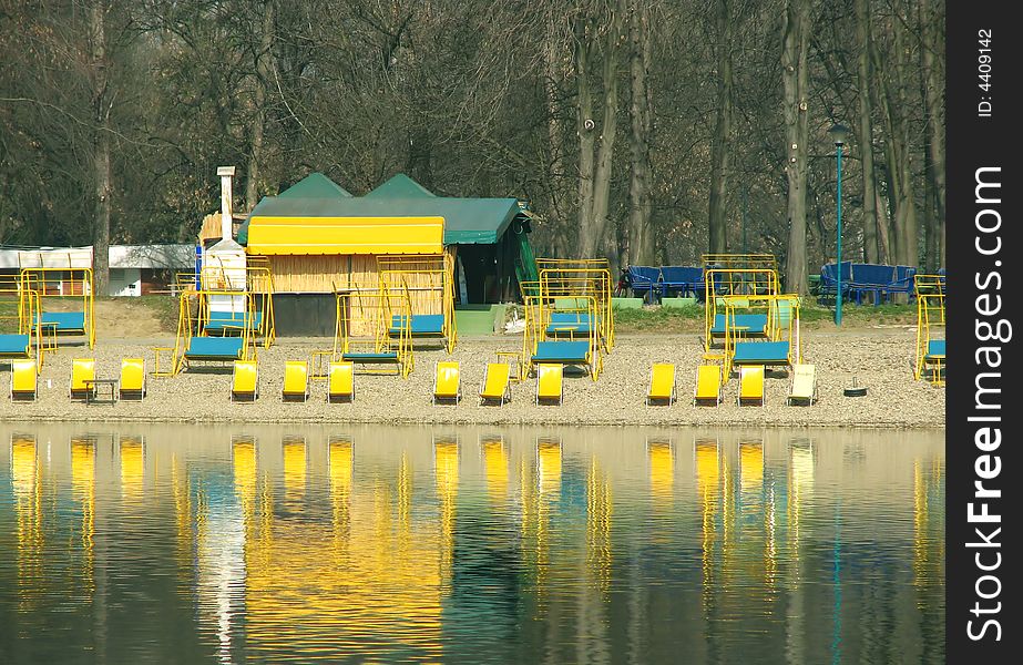 Lake Ada ciganlija in Belgrade
