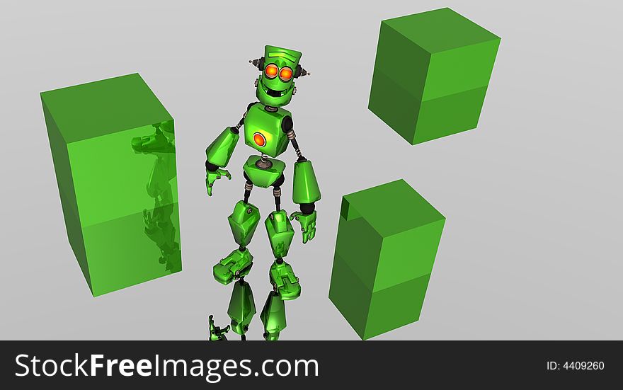 Robot With Boxes