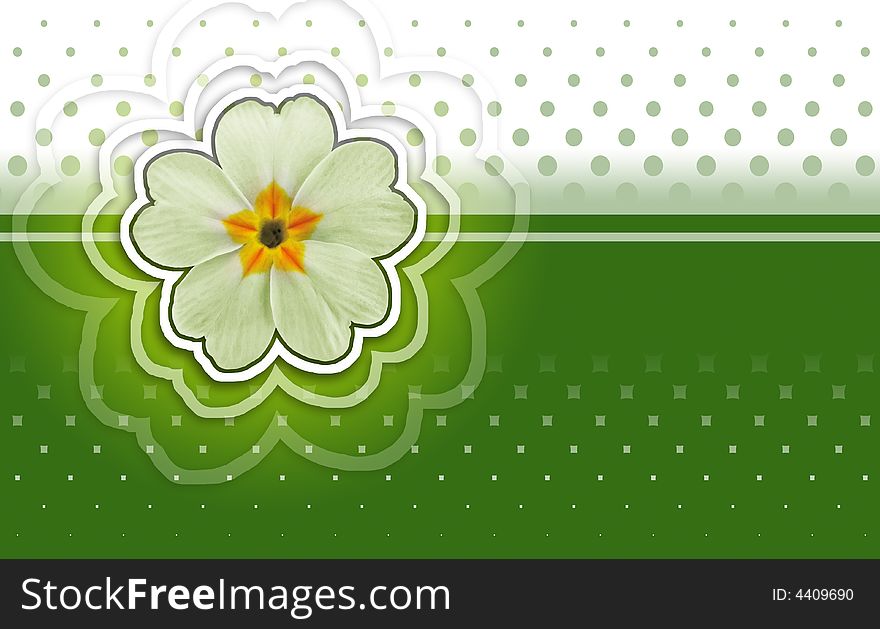 Romantic background with halftone pattern