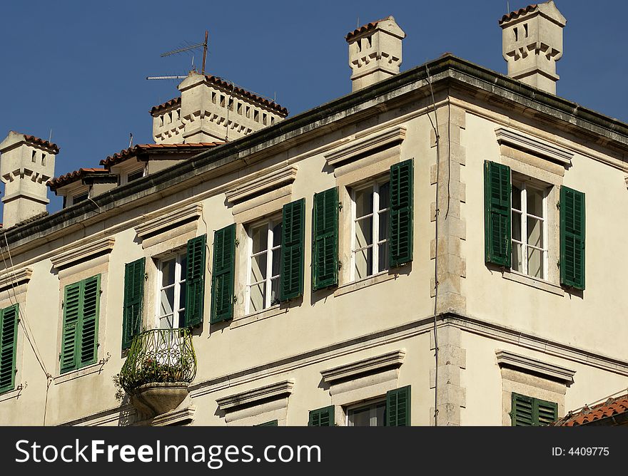 Old style mediterranean city architecture