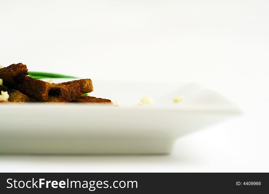 Rusk With Spring Onion.