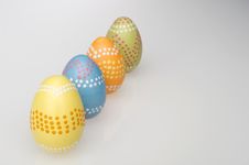 Colorful Easter Eggs Hand Painted Royalty Free Stock Image