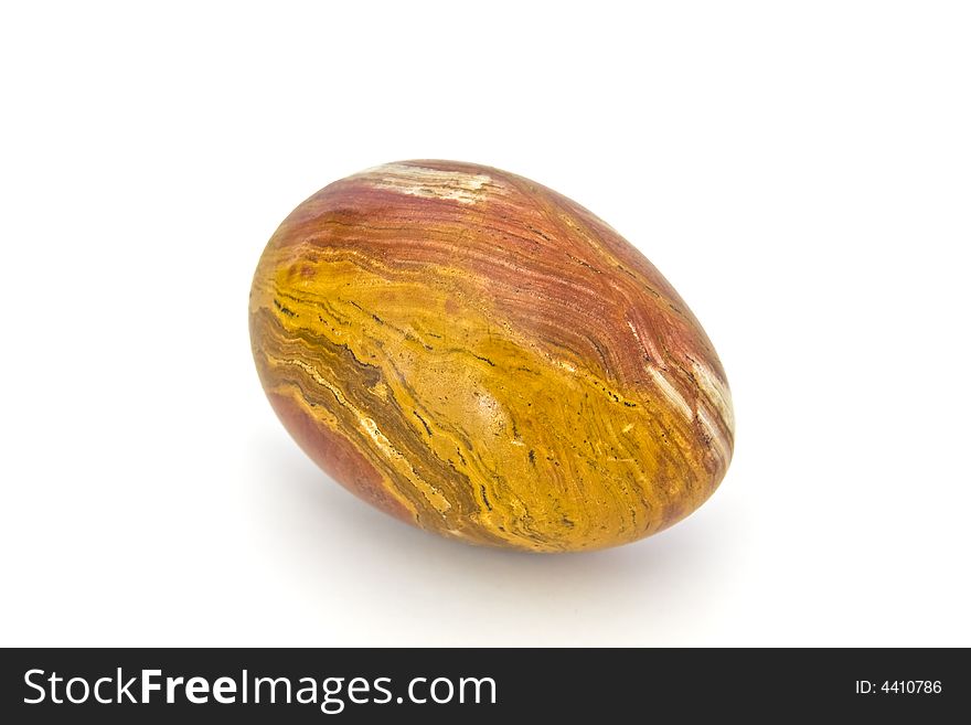 Marble easter egg on white background. Marble easter egg on white background