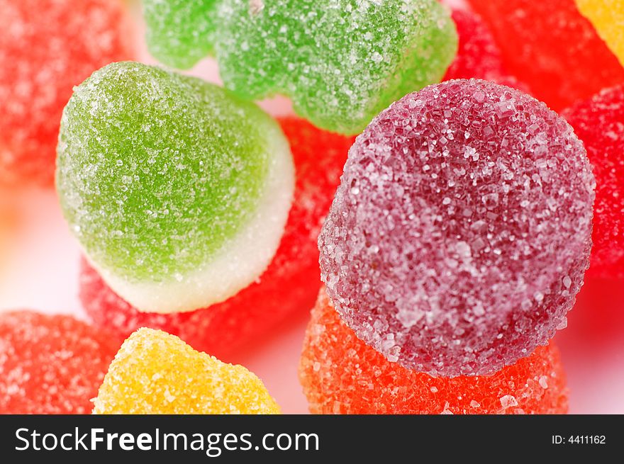 Close up of soft and colorful candies. Close up of soft and colorful candies