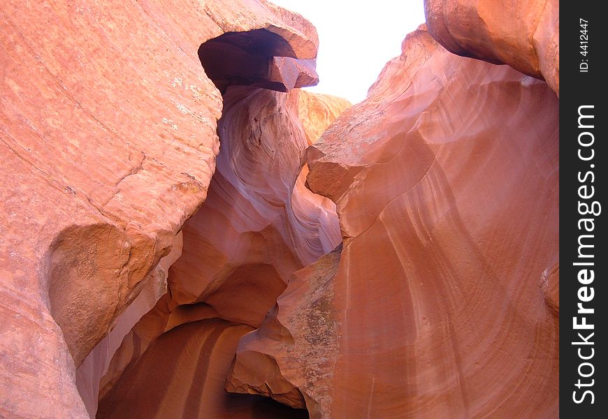 A view of Antelope Canyon in USA