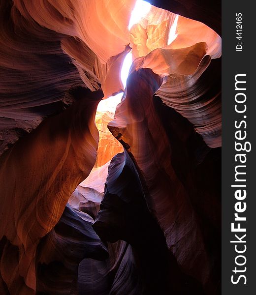 A view of Antelope Canyon in USA