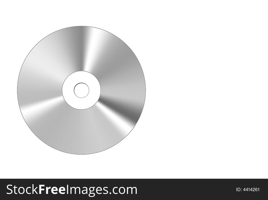 Illustration of a cd isolated over white. Illustration of a cd isolated over white