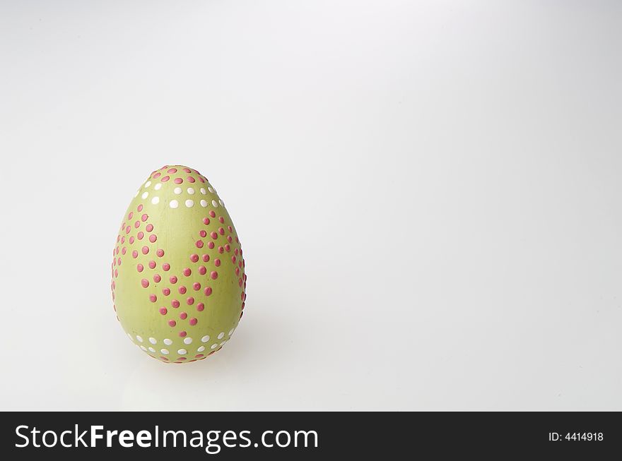 Image of a colorful easter eggs hand painted different colors