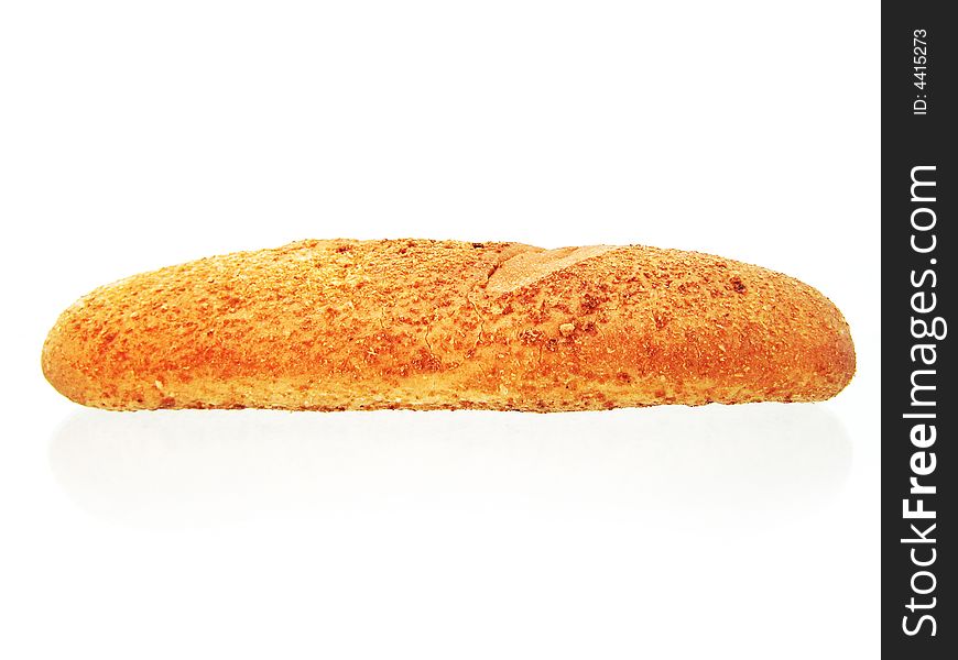 Bread on white background. See my other images of bread and food