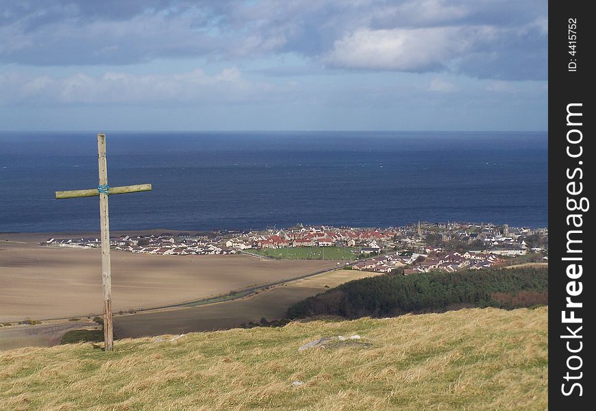 A view of Portsoy (N E Scotland) from the top of Durn Hill. A view of Portsoy (N E Scotland) from the top of Durn Hill.